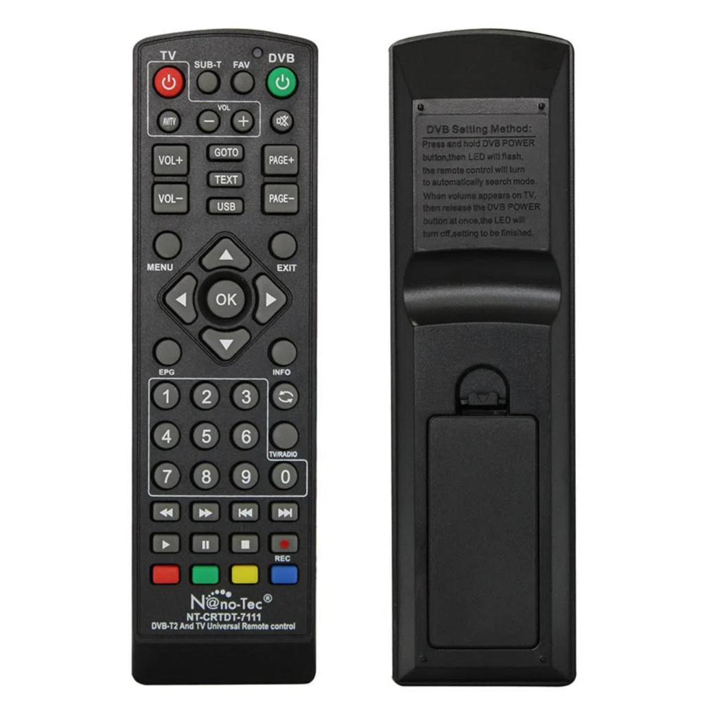 Control Remoto Universal Para Televisor Deco Tv Y Tdt Todo En 1 Nano-tec