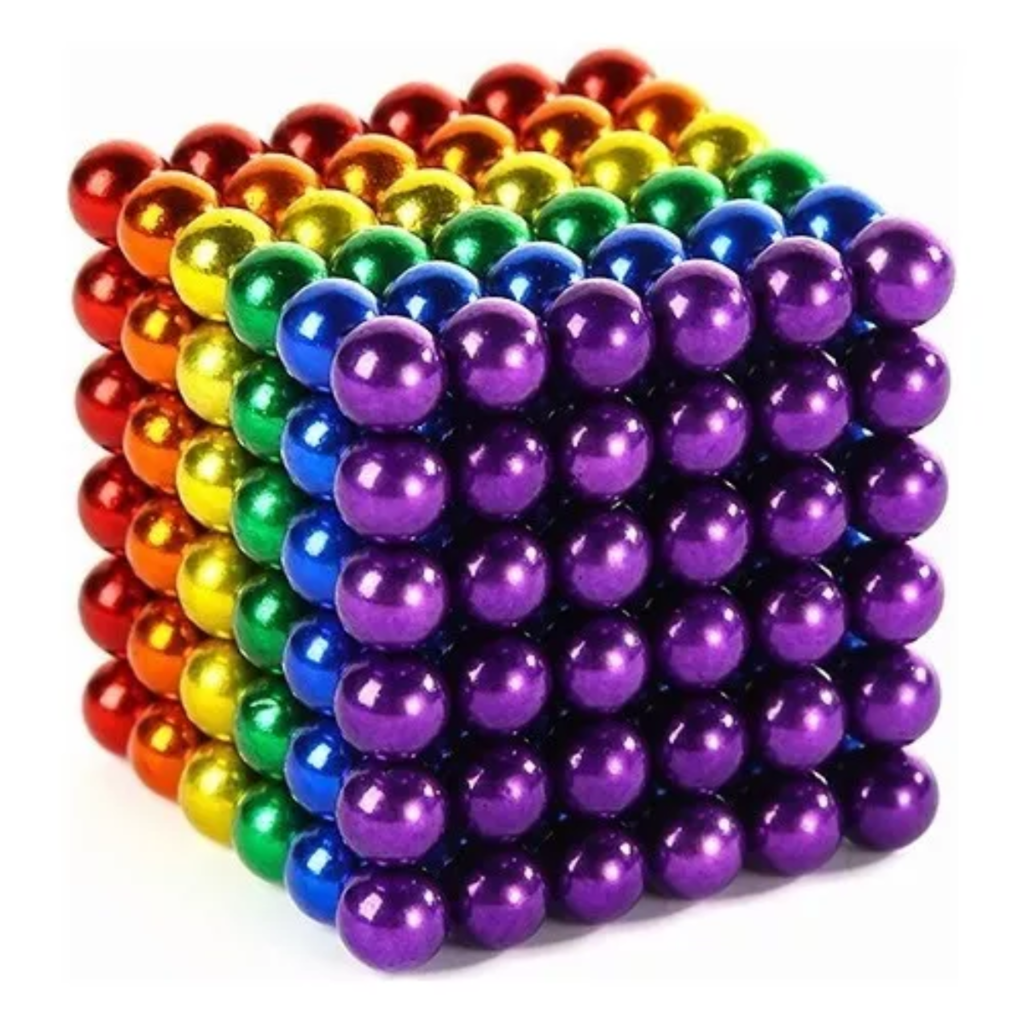 Coloridas bolas magnéticas de 5mm con un fuerte imán de neodimio