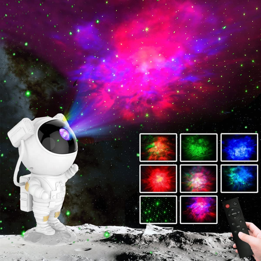  AUKYO Proyector de galaxia astronauta – Luces de