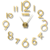 Reloj De Pared 3d Grande Diseño Moderno Decorativo ZH036 - comprar online