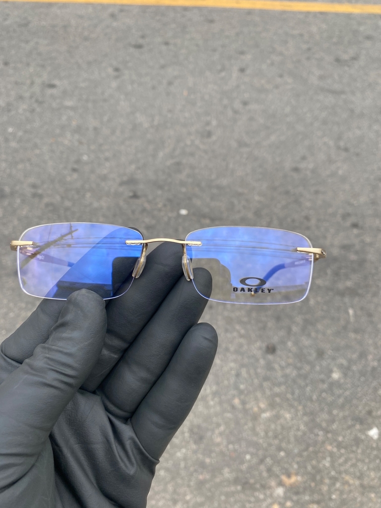 Óculos De Grau Descanso Armação Oakley Lupa Metal Mandrake em 2023