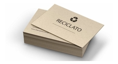 Cartão De Visita Papel Reciclado 240g 2 Lados 100 Unidades - comprar online