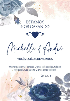 50 Convites De Casamento com aplicação HOT STAMPING + Envelope, Cordão E Tags