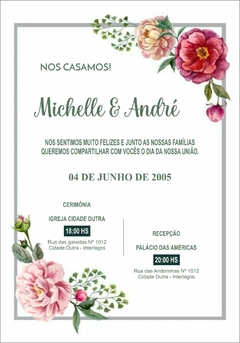 50 Convites De Casamento Kraft + Envelope, Cordão E Tags