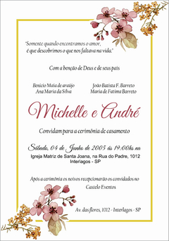 50 Convites De Casamento Kraft + Envelope, Cordão E Tags - loja online