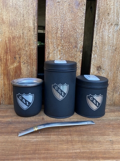 Set Negro de 3 (Mate + Yerbera + Azucarera) - tienda online