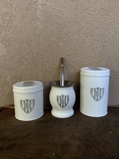 Set Blanco de 3 (Mate + Yerbera + Azucarera) - tienda online