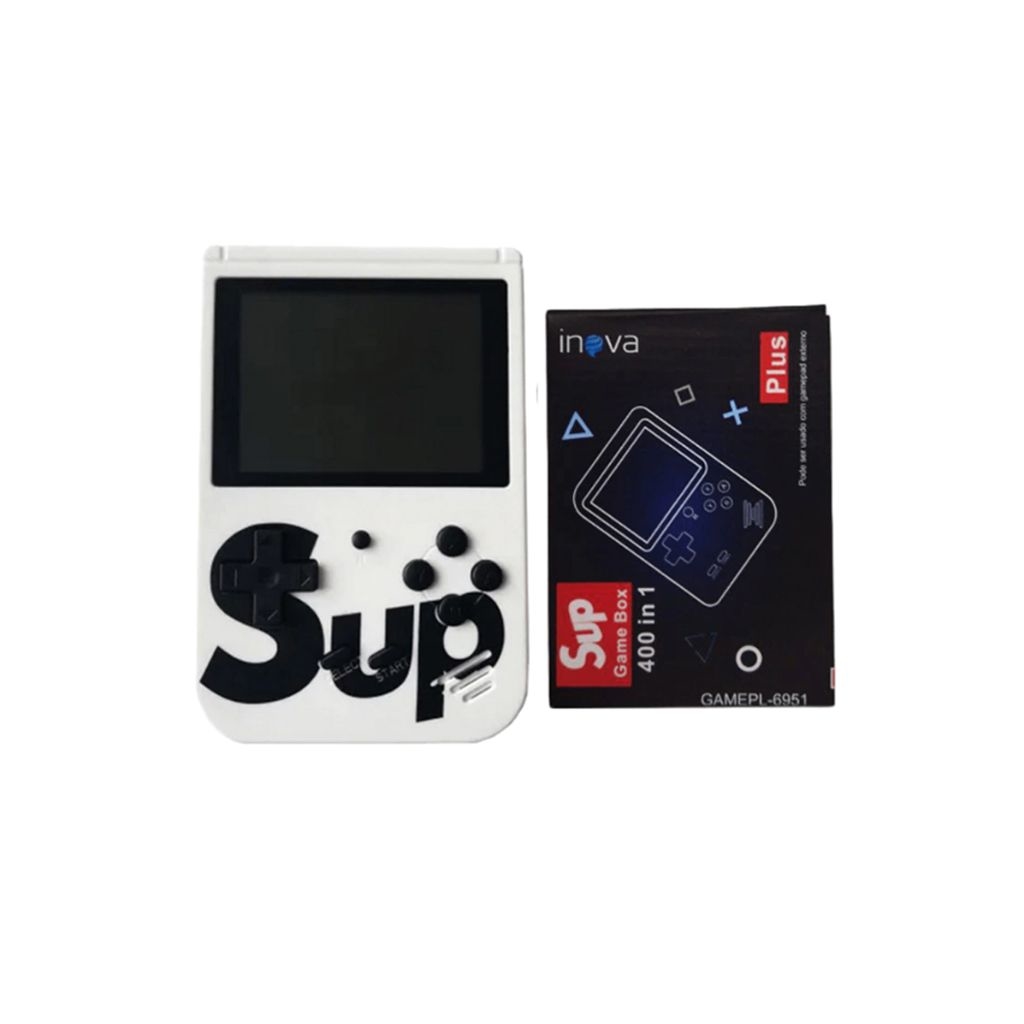 Mini Video Game Portátil Sup C/ 400 jogos + 1 Controle para 2