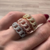 Anillo Cadena Con Piedras Plateado - comprar online