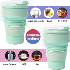 Vaso Térmico Taza Plegable Silicona Retráctil - Es Necesario