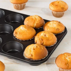 Molde De Teflon Muffins X12 Cupcakes Reposteria Antiadherent - comprar online