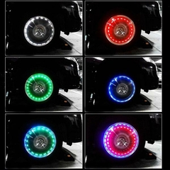 Imagen de Luces Led Impermeables Para Auto Moto Carga Solar Luz Rgb