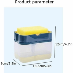 Dispenser Para Detergente Esponja 2 En 1 Cocina Jabon