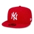 Bone NY Yankees Aba Reta Fechado Vermelho / Branco - (Forma Grande) na internet