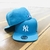Bone NY Yankees Aba Reta Fechado. Azul Bebê/Branco - (Forma Grande) - loja online