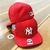 Bone World Series NY Yankees Aba Reta Fechado Vermelho / Branco - comprar online