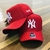 Bone NY Yankees Aba curva Vermelho /Branco Forrado na internet