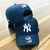 Bone NY Yankees Aba curva Azul Marinho /Branco Forrado - loja online