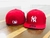 Bone NY Yankees Aba Reta Fechado Vermelho/Branco - ABC BONÉS