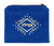 Bolsa Tefilin, Veludo Azul Royal - Desenho Geométrico Redemoinho