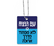Colar Dorit Judaica Dog Tag com corrente, nação eterna não tem medo - hebraico - Azul