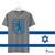 Camiseta com símbolo de Jerusalém - Cor cinza