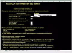 Inventario Clinico Multiaxial de Millon MCMI III en internet