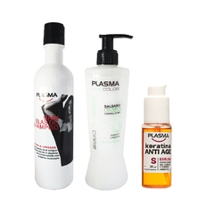 Shampoo Elastic + Balsamo Keratin + Serum Antiage Plasma - PROMO