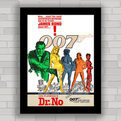 QUADRO DE CINEMA FILME 007 JAMES BOND 1962A - comprar online