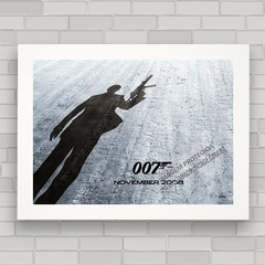 QUADRO DE CINEMA FILME 007 JAMES BOND - comprar online