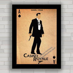 QUADRO DE CINEMA FILME 007 CASINO ROYALE - comprar online