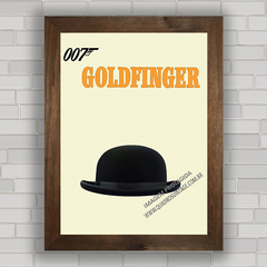 QUADRO DE CINEMA FILME 007 GOLDFINGER na internet