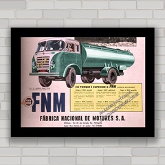 Quadro caminhão antigo FNM Alfa Romeo .