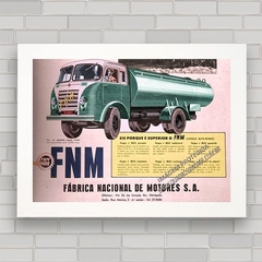 Quadro caminhão antigo FNM Alfa Romeo .