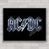 QUADRO DECORATIVO AC/DC - BANDA DE ROCK
