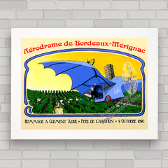 QUADRO DECORATIVO AERODROME DE BORDEAUX 1890 - comprar online