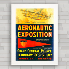 QUADRO DECORATIVO AERONAUTIC EXPOSITION 1917 - comprar online