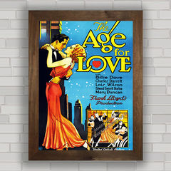 QUADRO FILME ANTIGO AGE FOR LOVE 1931 na internet
