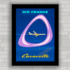 QUADRO DECORATIVO AIR FRANCE 1959 CARAVELLE - comprar online