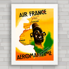 QUADRO RETRÔ AIR FRANCE AEROMARITIME AFRICA na internet