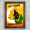 QUADRO RETRÔ AIR FRANCE AEROMARITIME AFRICA