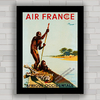 QUADRO DECORATIVO AIR FRANCE AFRICA 1956