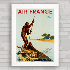 QUADRO DECORATIVO AIR FRANCE AFRICA 1956 - comprar online
