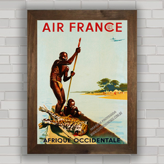 QUADRO DECORATIVO AIR FRANCE AFRICA 1956 na internet
