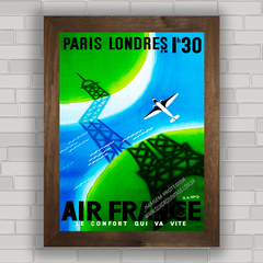 QUADRO DECORATIVO AIR FRANCE PARIS LONDRES 1936 na internet
