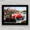 QUADRO DECORATIVO ALFA ROMEO 12C NUVOLARI 1937