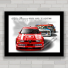 QUADRO DECORATIVO CARRO ALFA ROMEO 155 DTM LARINI