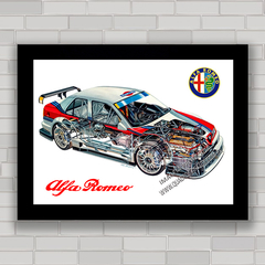 QUADRO DECORATIVO ALFA ROMEO 155 TI V6 DTM 1995