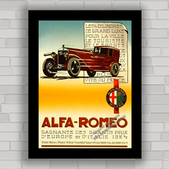 QUADRO VINTAGE CARRO ALFA ROMEO 1924 - comprar online
