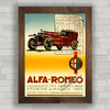 QUADRO VINTAGE CARRO ALFA ROMEO 1924